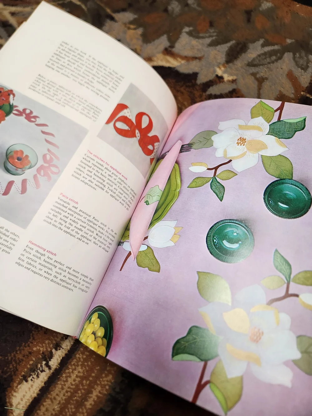 The Needlework Book Decorative Embroidery Cover - Multi